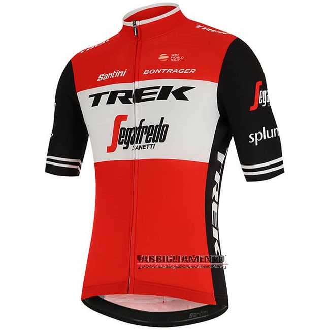 Abbigliamento Trek Segafredo 2019 Manica Corta e Pantaloncino Con Bretelle Rosso Bianco - Clicca l'immagine per chiudere